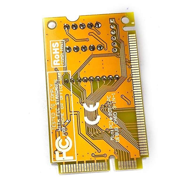 3 In 1 Debug Card Mini Pci Pci-e Lpc Pc Laptop Analyzer Tester