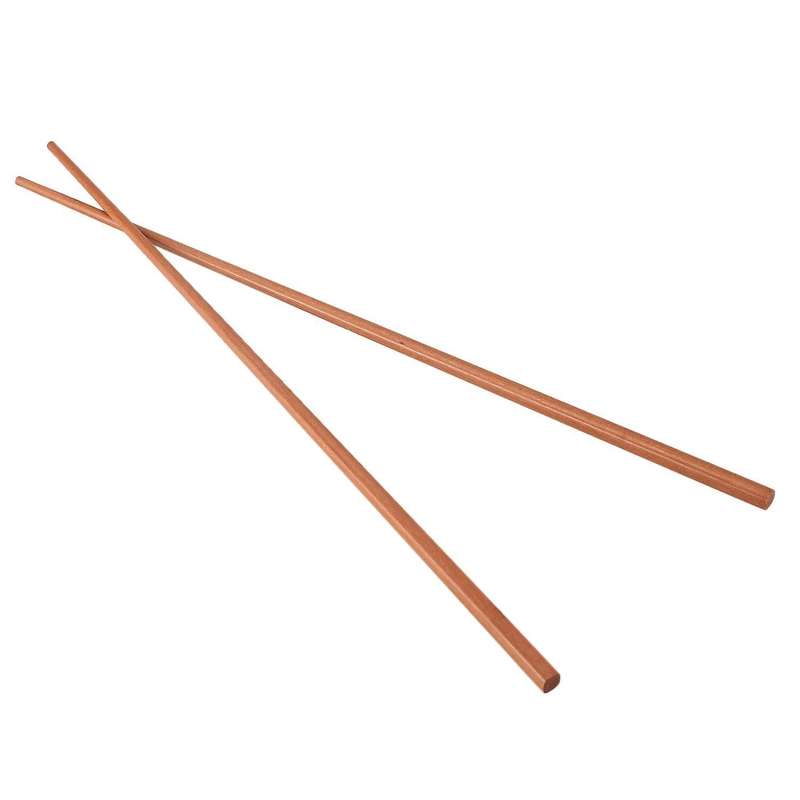 Ironwood Noodles Cooking Chopsticks 42cm Length 1 Pairs Dark Brown