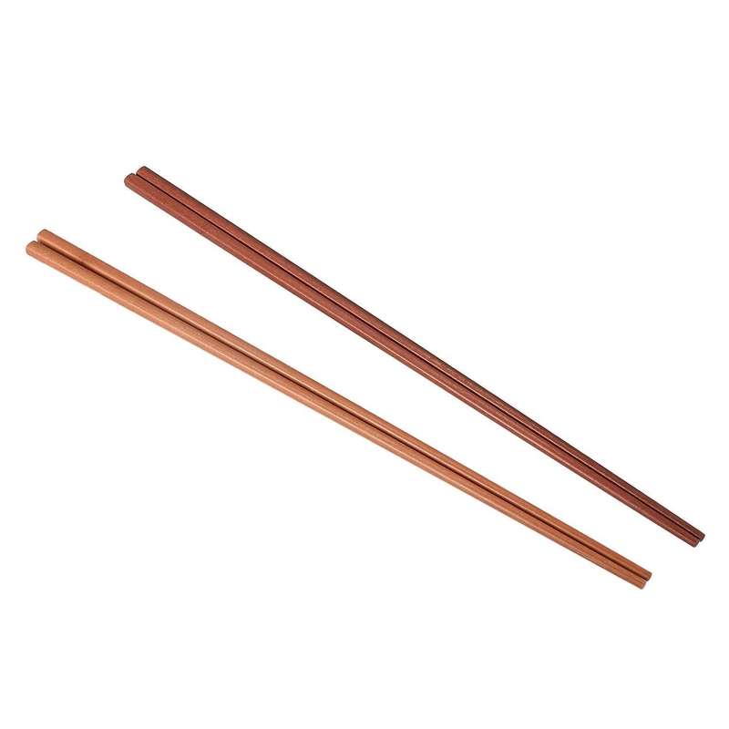 Ironwood Noodles Cooking Chopsticks 42cm Length 1 Pairs Dark Brown