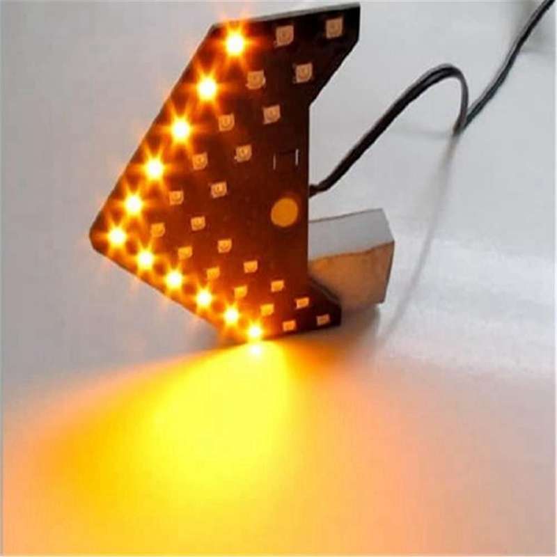 Car Led Rear View Mirror Indicator Turn Signal Light, Yellow Light