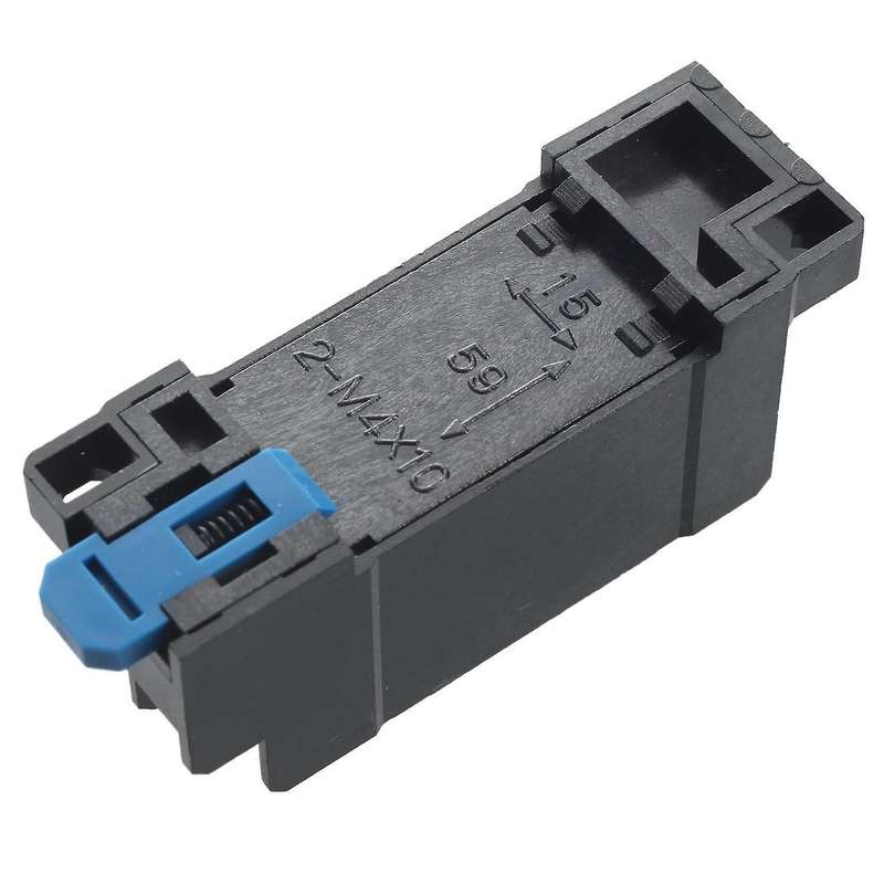 2x My2nj Model Dpdt 24vdc Coil 8 Pin 35mm Din Rail Power Relay&socket