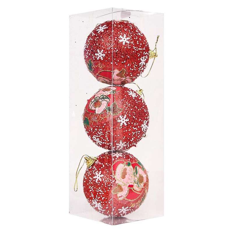 Christmas Tree Balls Small Bauble Hanging Home Party Ornament ,red