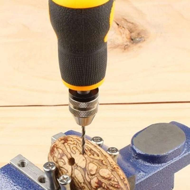 10pcs Simple Twist Drill Hand Tool Hand Drill Mini Small Hand Grip
