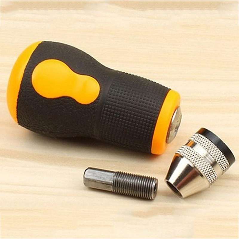10pcs Simple Twist Drill Hand Tool Hand Drill Mini Small Hand Grip