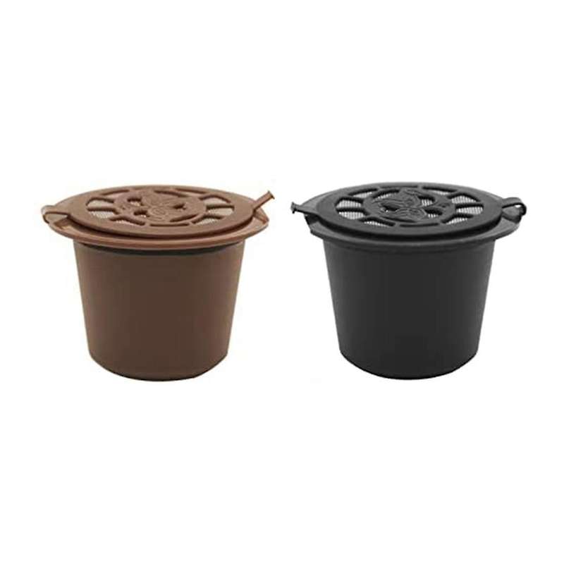 2pcs for Nespresso Line Coffee Machine Refillable Capsules Cups