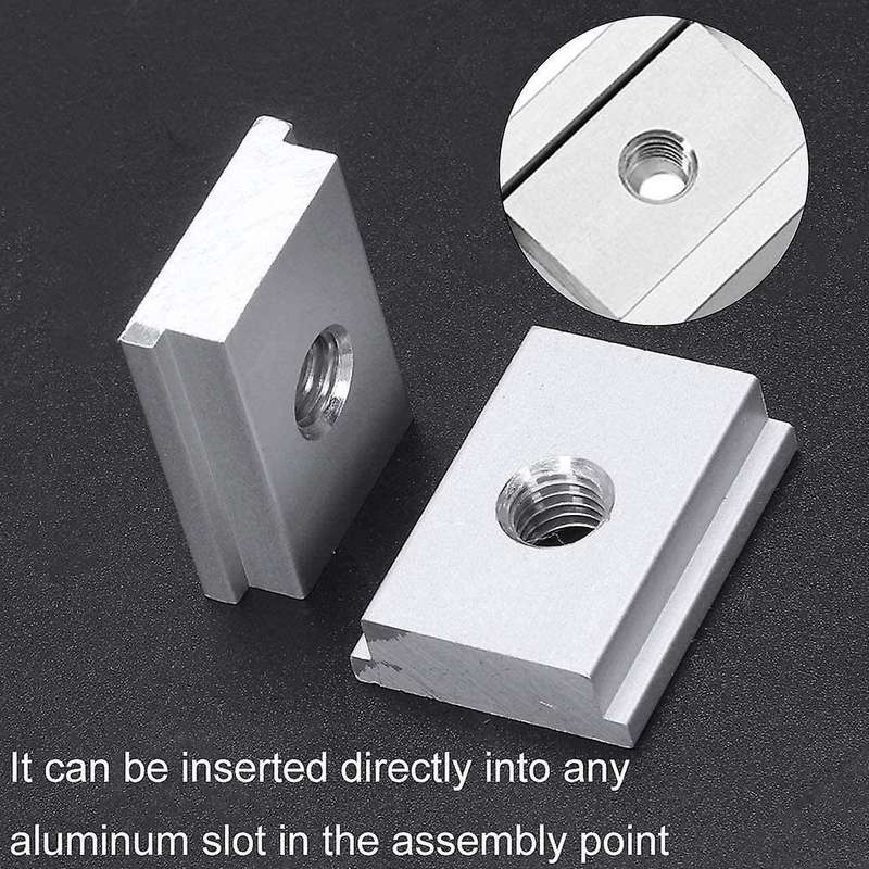 6pcs M6 T-track Slider Aluminum Alloy for Profile Woodworking Tool
