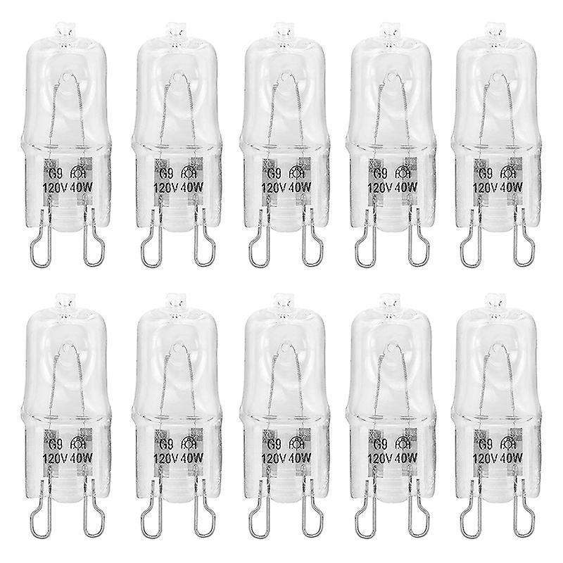 10 Pack Clear Lense Q40/g9/fr/120v G9 40w 120volt T4 Halogen Light
