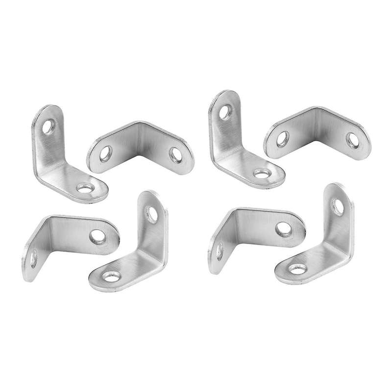 20pcs Screw Mounted Furniture 90 Degree Angle Corner Bracket 30x30mm