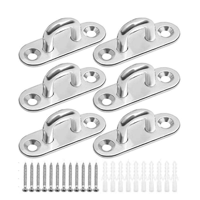 Oval Eye Guard U Shaped Hook Ceiling Wall Mounting Tie Down Rigging