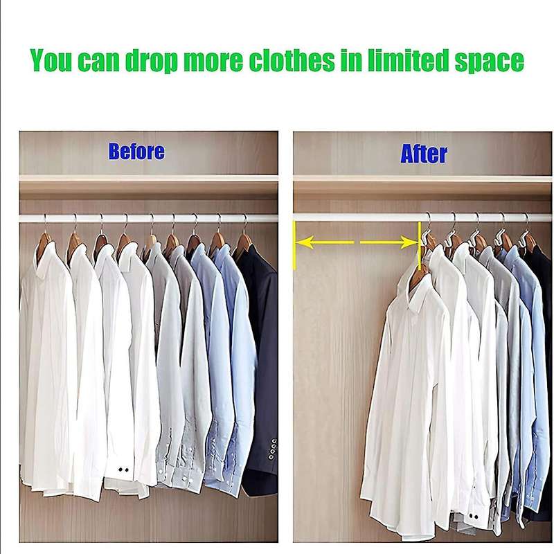 50 Plastic Hooks Stacking Hooks for Heavy-duty Clothes Closets