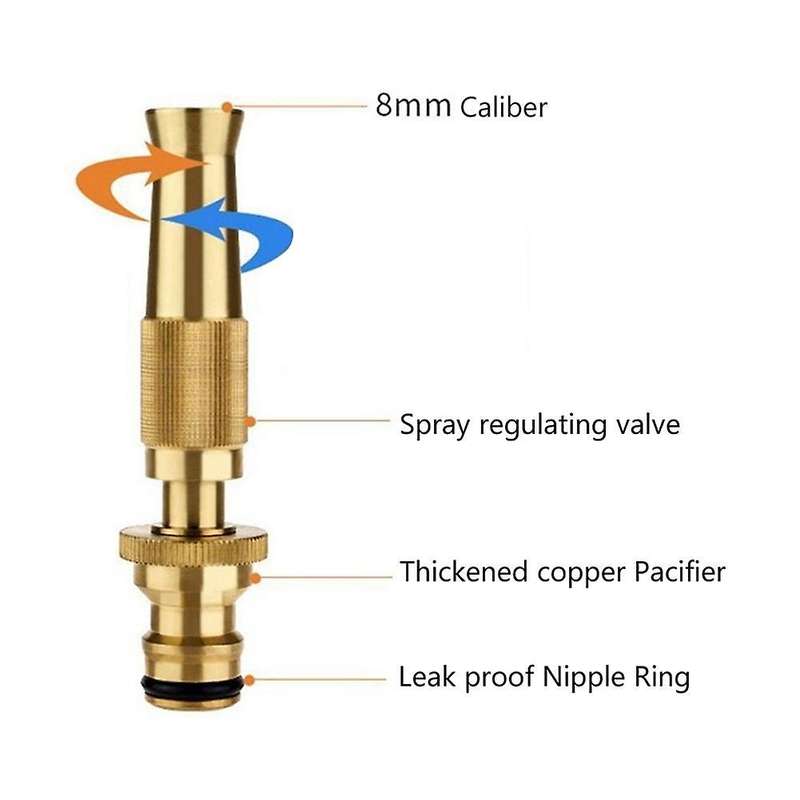 High Pressure Car Wash Adjustable Straight Handle Hose Nozzle Tool