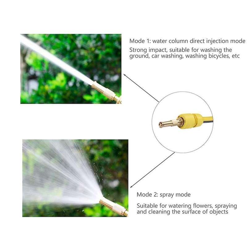 High Pressure Car Wash Adjustable Straight Handle Hose Nozzle Tool