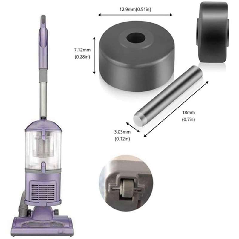4x Ground Brush Wheels for Shark Vacuum Cleaner Nv350 Nv501 and More