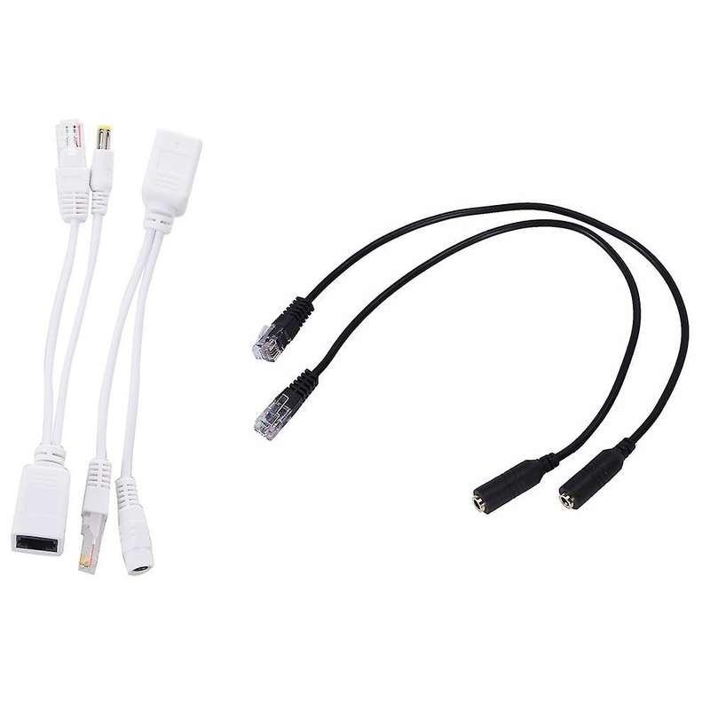2pcs 3.5mm Plug Jack to Rj9 Phone Headset Earphone Adapter Cable
