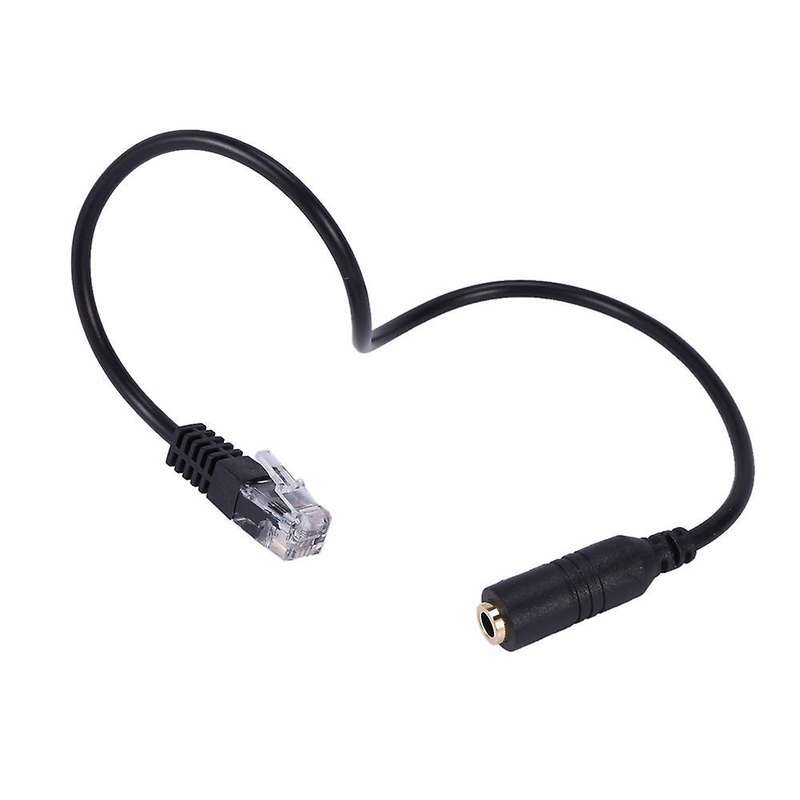 2pcs 3.5mm Plug Jack to Rj9 Phone Headset Earphone Adapter Cable
