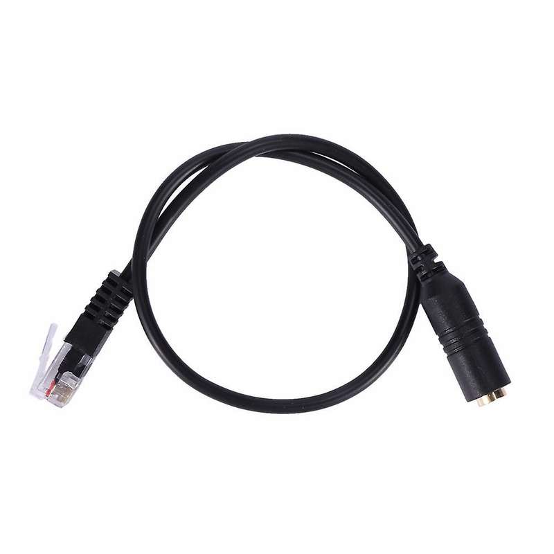 2pcs 3.5mm Plug Jack to Rj9 Phone Headset Earphone Adapter Cable
