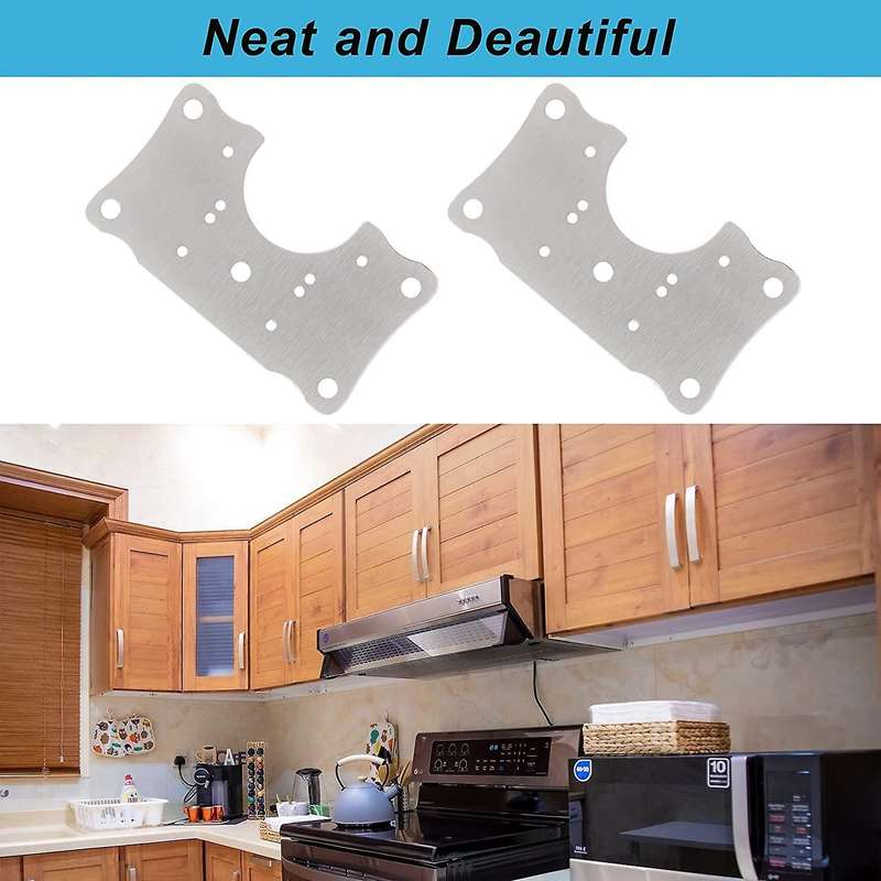 6pcs Hinge Repair Plate Brackets,cabinet Hinge Repair Plate Kit