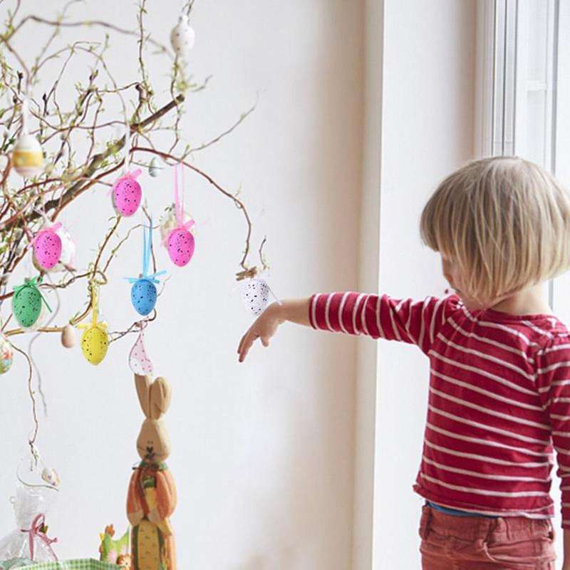 Painted Bird Pigeon Eggs Diy Creative Eggs Kids Pendants Ornaments