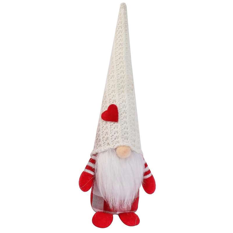 Christmas Decoration Ideas, Lattice Faceless Doll (white Hat Models)