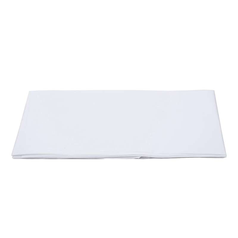 2x Plastic Tablecloth, White 137cm X 183cm