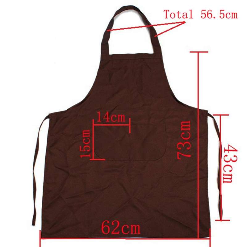 Plain Apron Front Pocket - Brown