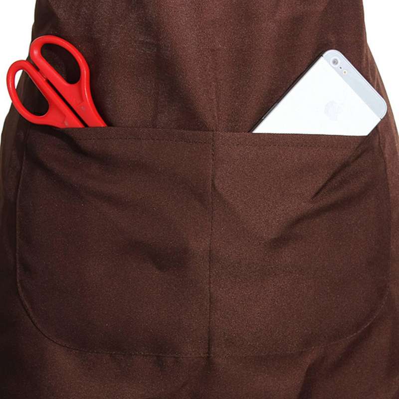 Plain Apron Front Pocket - Brown