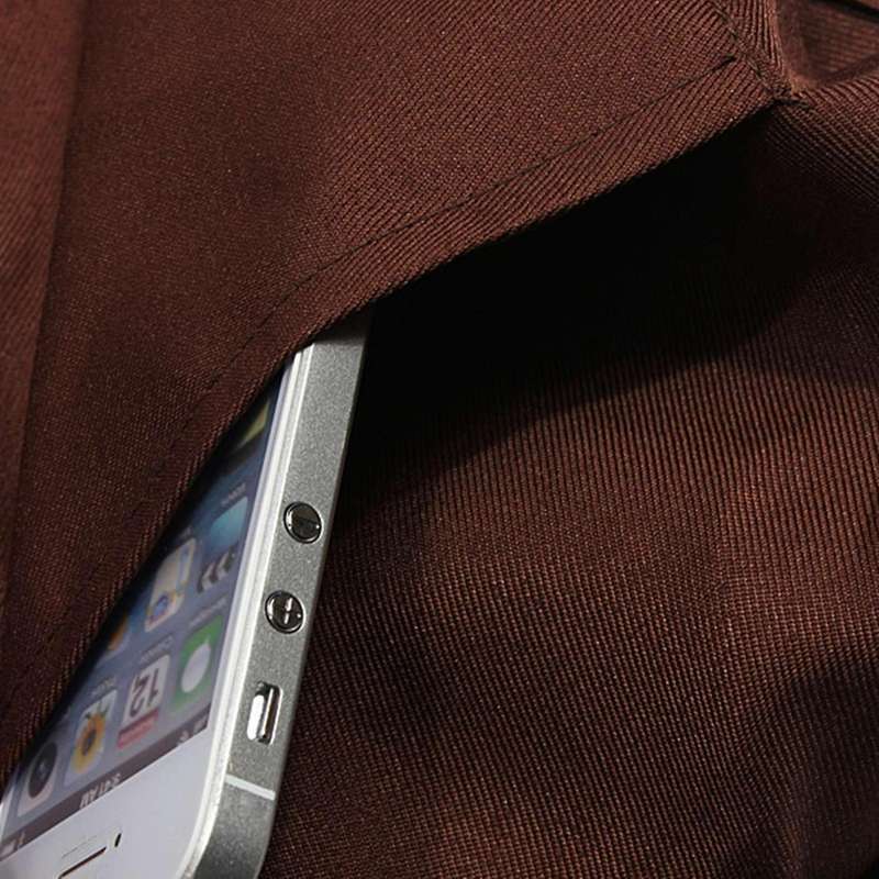 Plain Apron Front Pocket - Brown