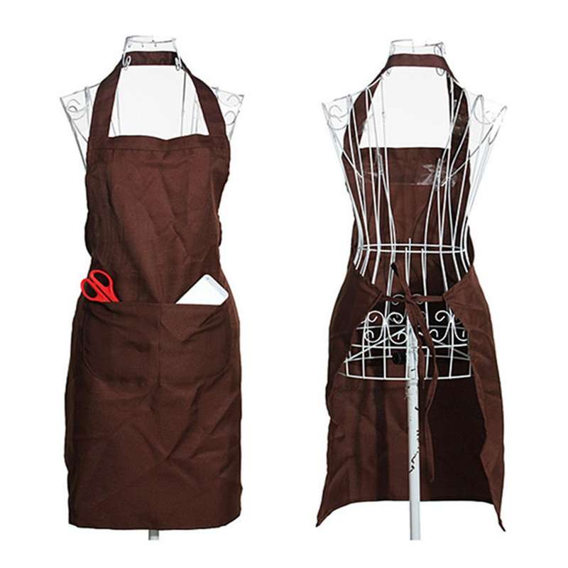 Plain Apron Front Pocket - Brown
