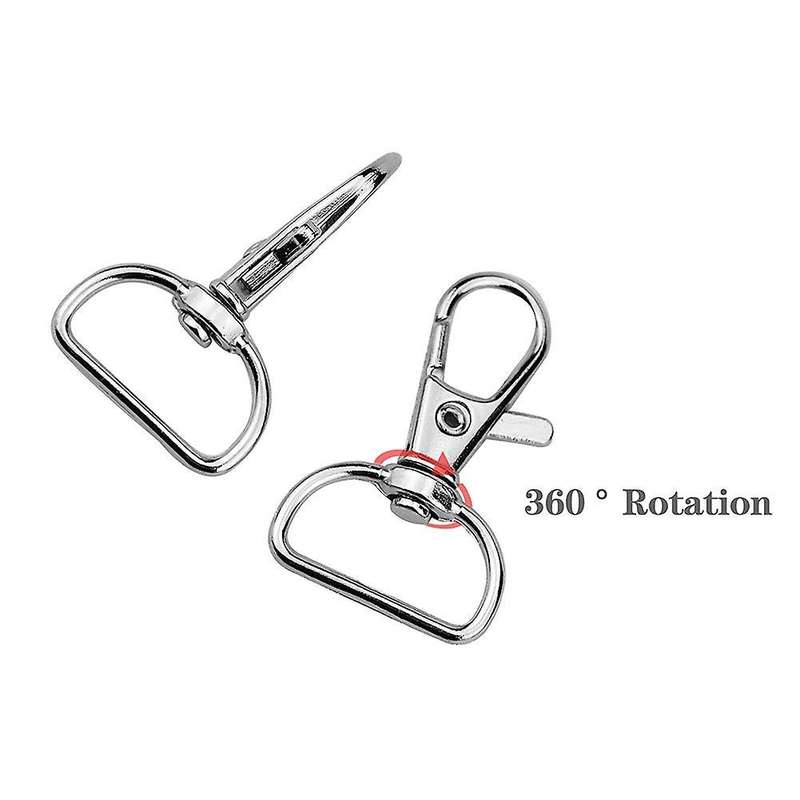 20 Pieces Twist Locks Lanyard Snap Hooks, Premium Keychain Clip Hook