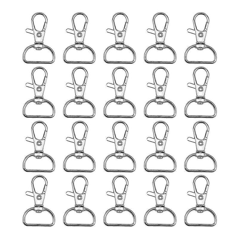 20 Pieces Twist Locks Lanyard Snap Hooks, Premium Keychain Clip Hook