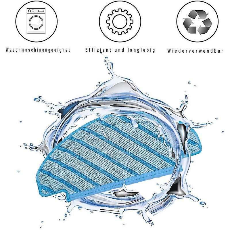 6pcs Rags for Ecovacs Deebot Ozmo T8 / T8 Aivi Disposable Mop Cloth