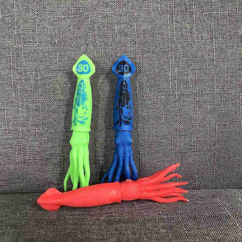 3pcs Squid Toys Pool Toys for Kids Throw Underwater Octopus Bath Toys