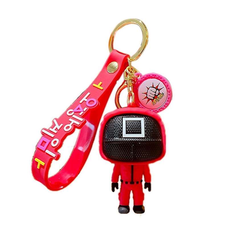Keychain Pendant Halloween Squid Game Decorations Square