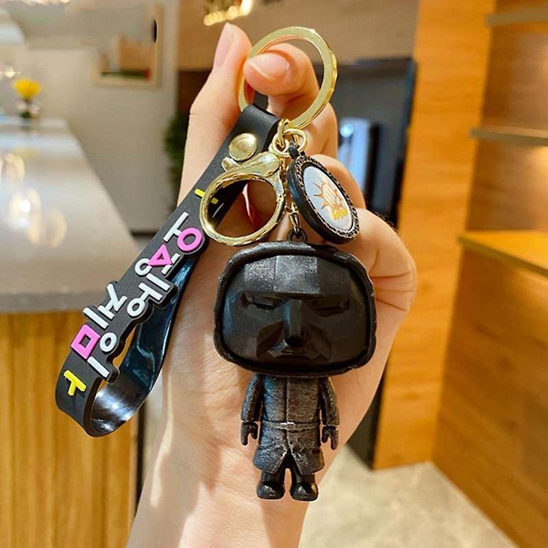 Keychain Pendant Halloween Squid Game Decorations Square