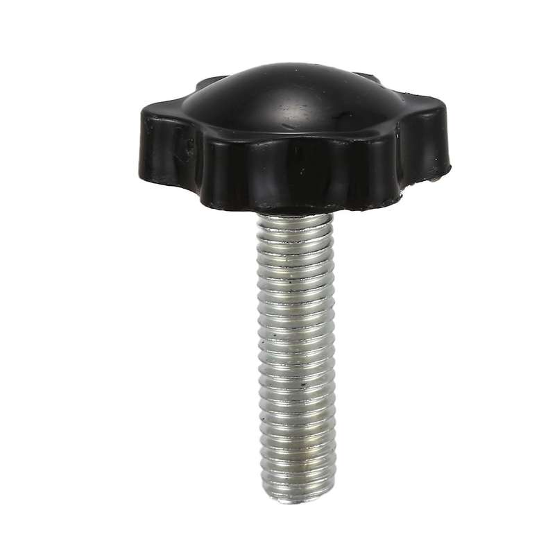 8 Pcs Black Spare Part M8 X 30mm Male Threaded Knurled Grip Star Knob
