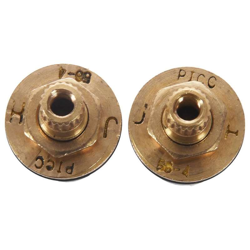 2 Pcs 1/2 Inch 20 Teeth Ceramic Disc Turn Valve Replacement Hot Cold