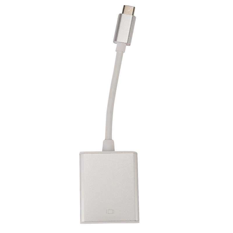Usb C 3.1 Type C to Vga Video Cable Converter Adapter Hd Silver