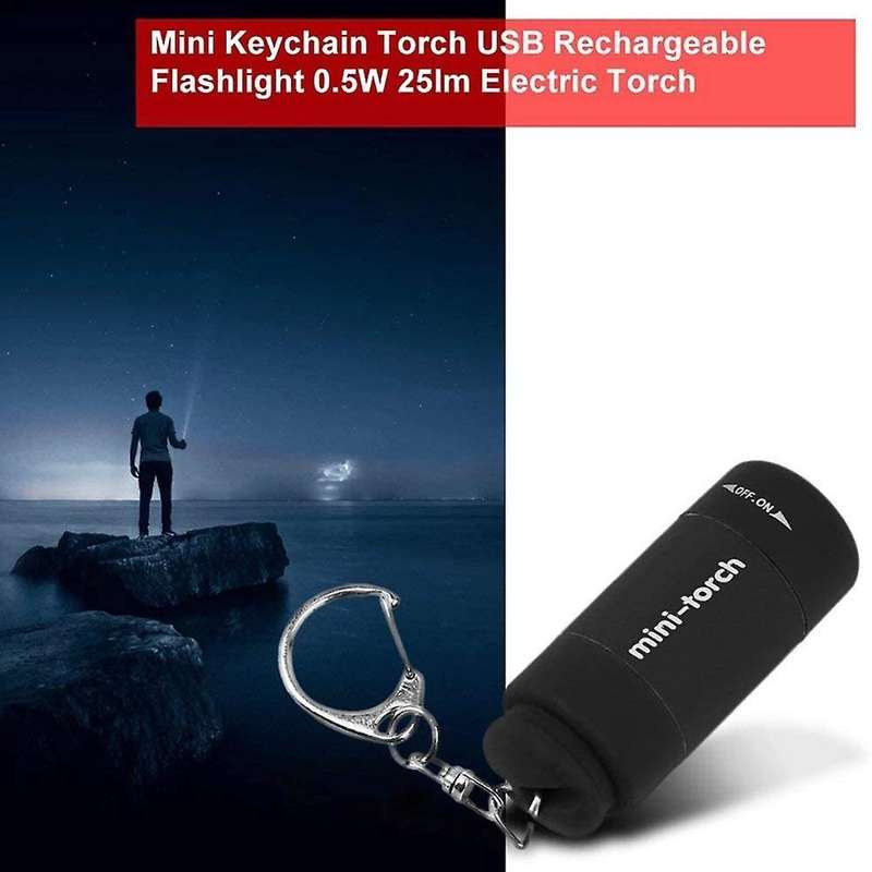 Mini Flashlight Portable Pocket Torch Keyring Diy Tool for Home