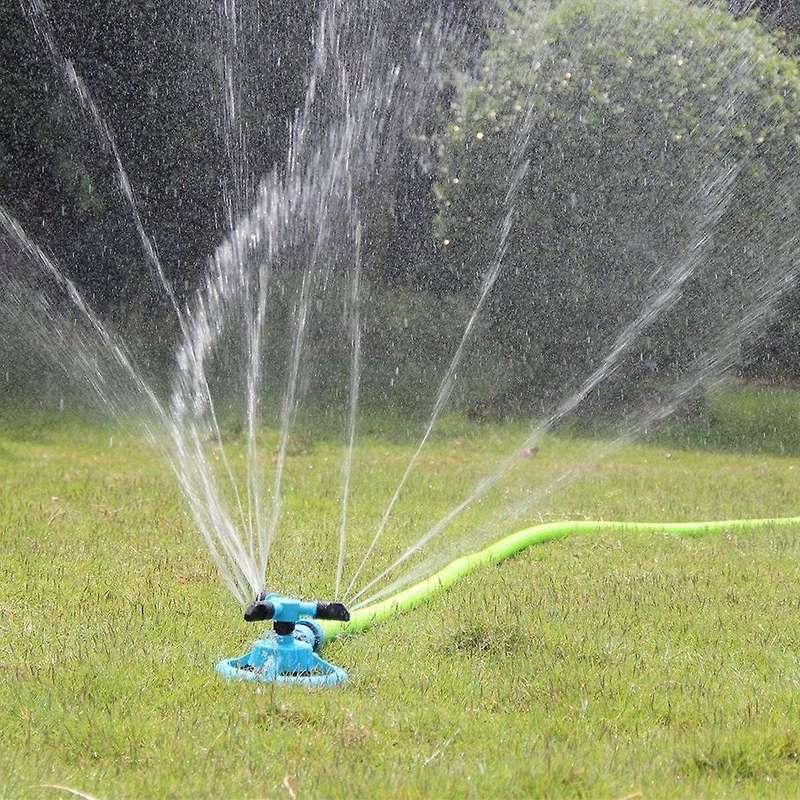 Garden Sprinklers Durable Rotary Three Nozzle Pipe Hose Sprinkler