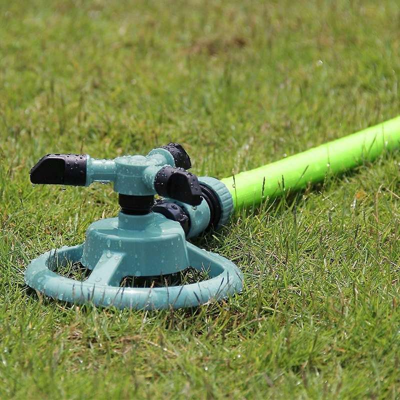 Garden Sprinklers Durable Rotary Three Nozzle Pipe Hose Sprinkler