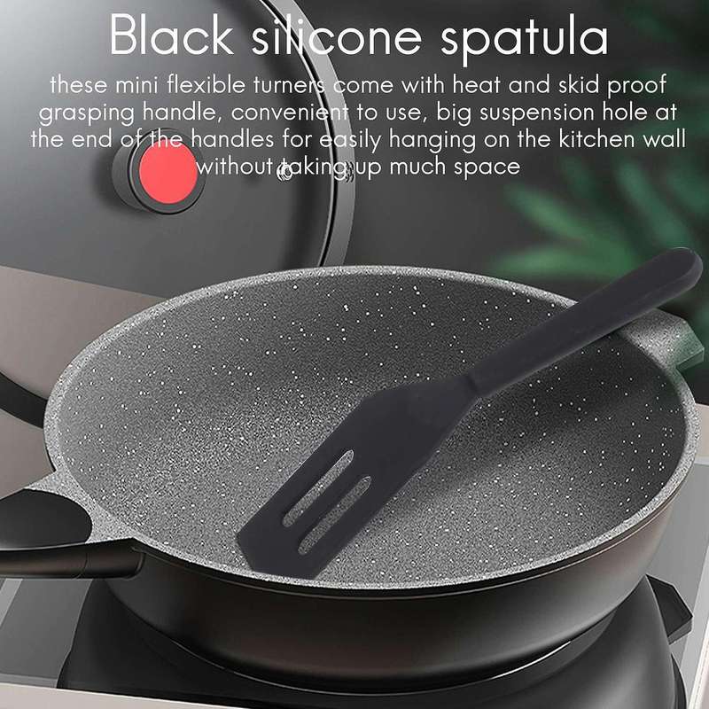 2pcs Brownie Nonstick Silicone Turner Heat-resistant Cookie Spatula