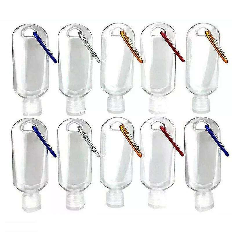 10pc 50ml Portable Hand Sanitizers Bottles Press Bottles Dispensers
