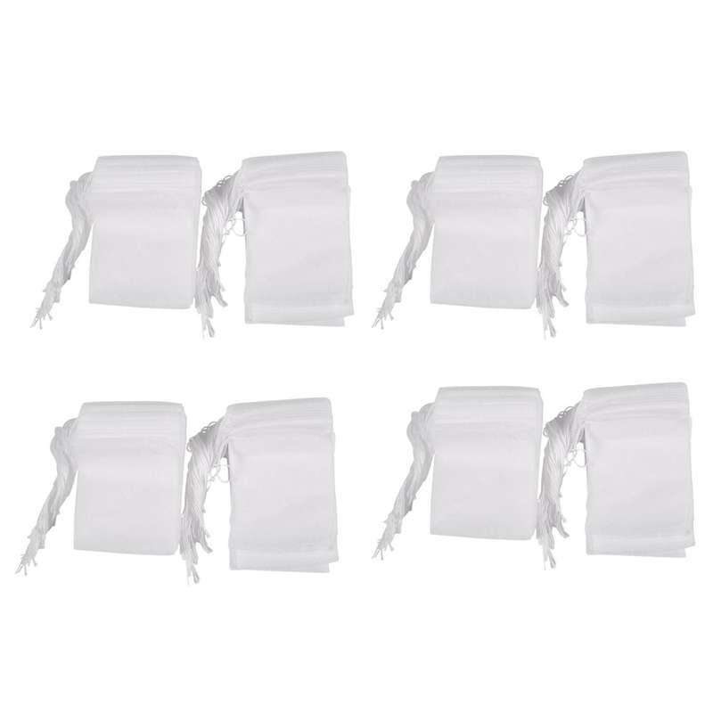 400 Pcs Disposable Empty Tea Bag String Heat Seal Filter Paper