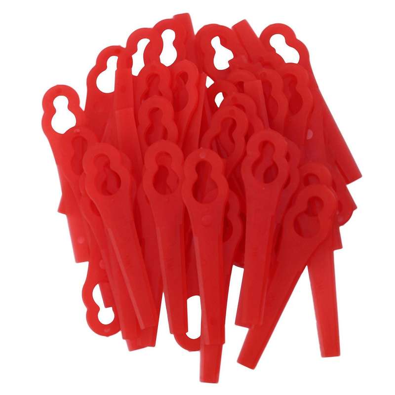 50pcs Plastic String Trimmer Blades for Garden Lawn Mower
