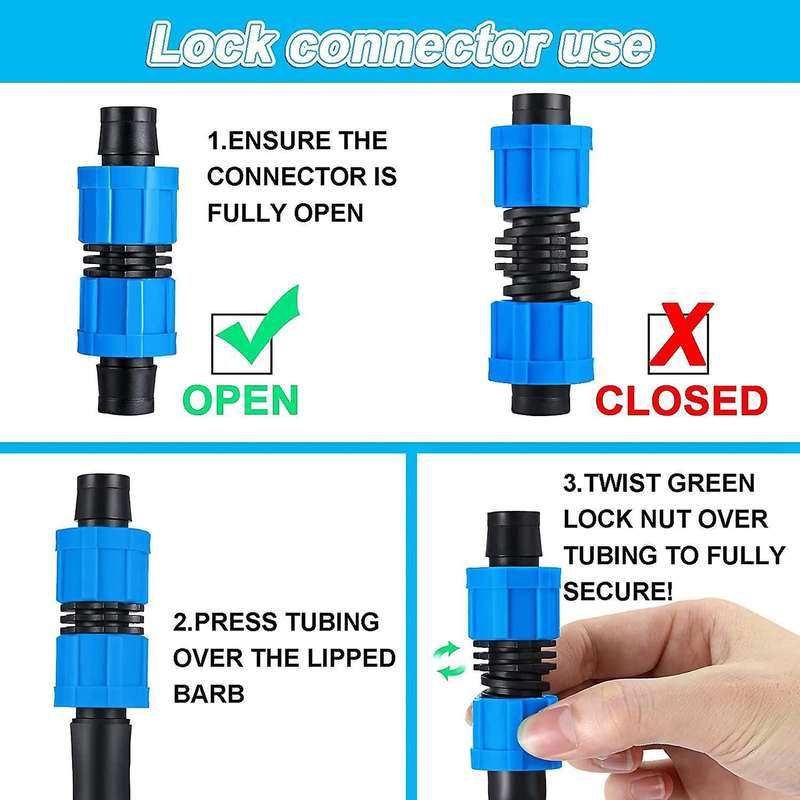 12pcs 1/2inch Universal Connector, Compatible with 16-17 Mm Drip Tape