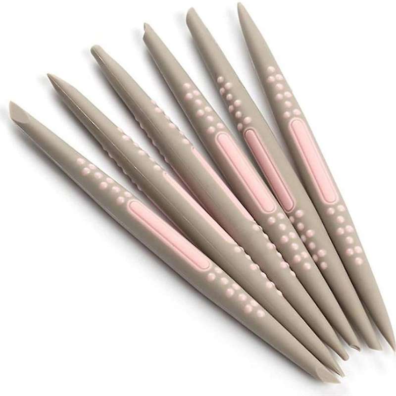 6pcs Silicone Fondant Cake Decorating Flower Modelling Pen Sugarcraft