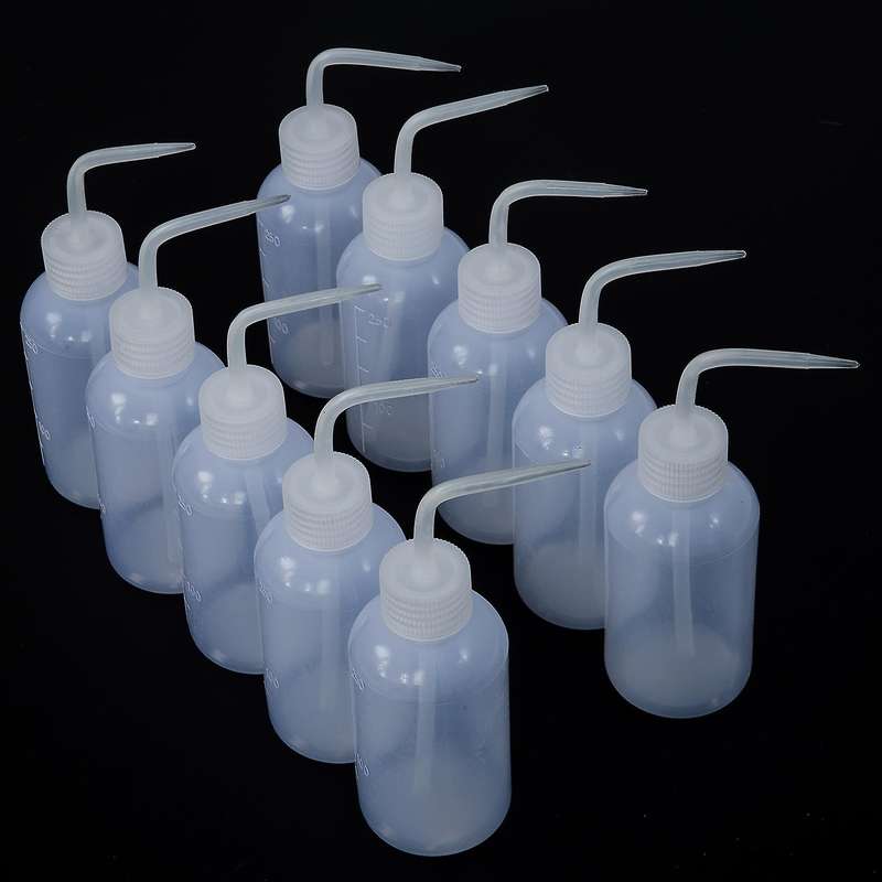 10pcs 250ml Tattoo Diffuser Green Soap Water Wash Squeeze Bottle Lab Non-spray
