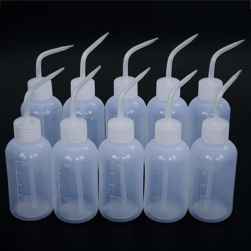 10pcs 250ml Tattoo Diffuser Green Soap Water Wash Squeeze Bottle Lab Non-spray