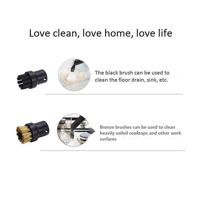 5 Clean Nylon&brass Brush Nozzle for Karcher Sc Series Steam Cleaner