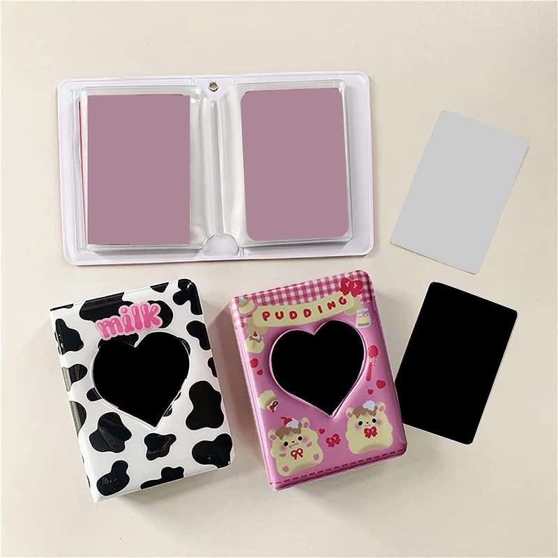 3 Inch Mini Photo Album Photocard Holder, Id Holder (milk)